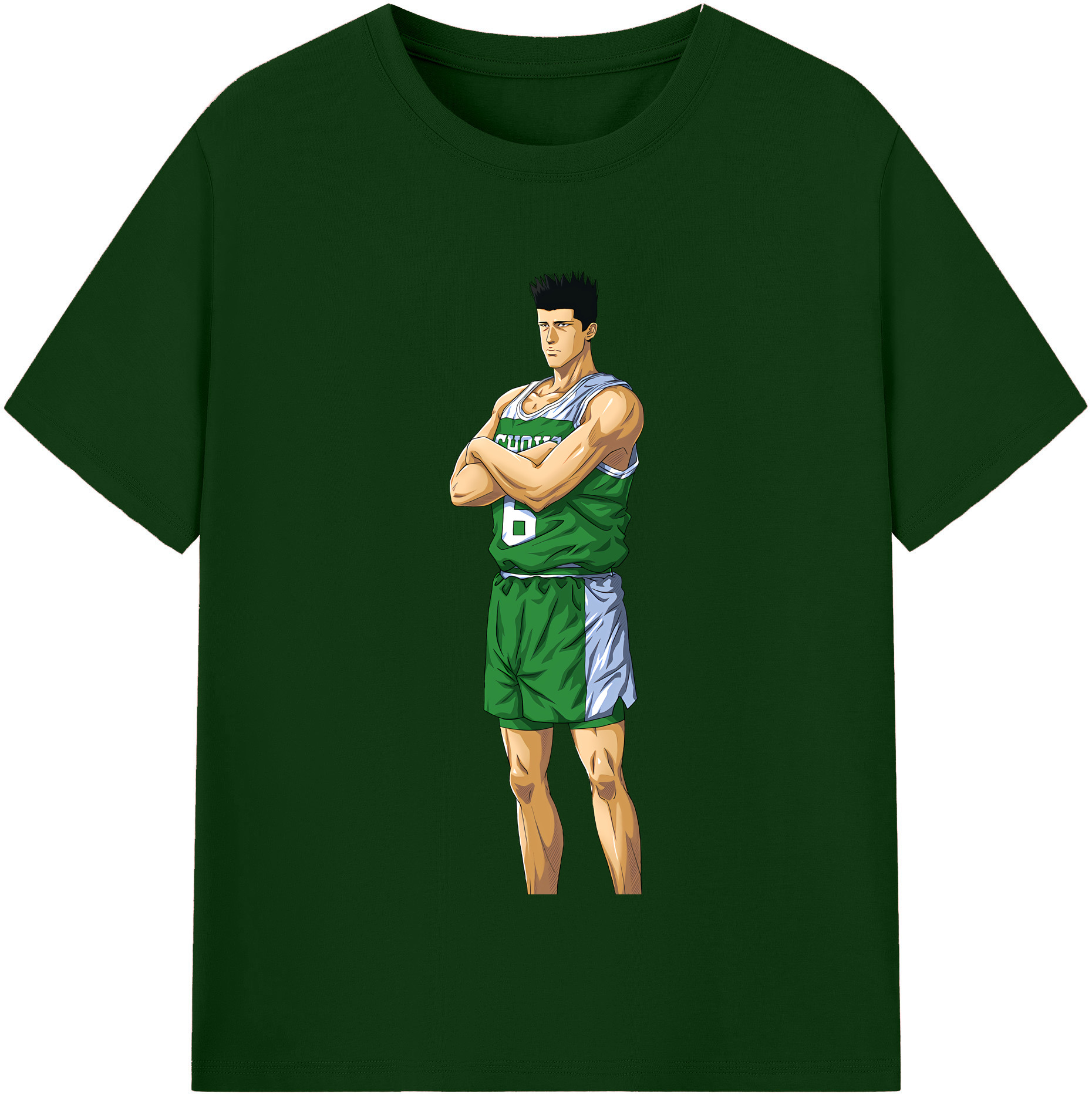 SLAM DUNK／スラムダンク 綿100％半袖Tシャツ（フロントプリント）